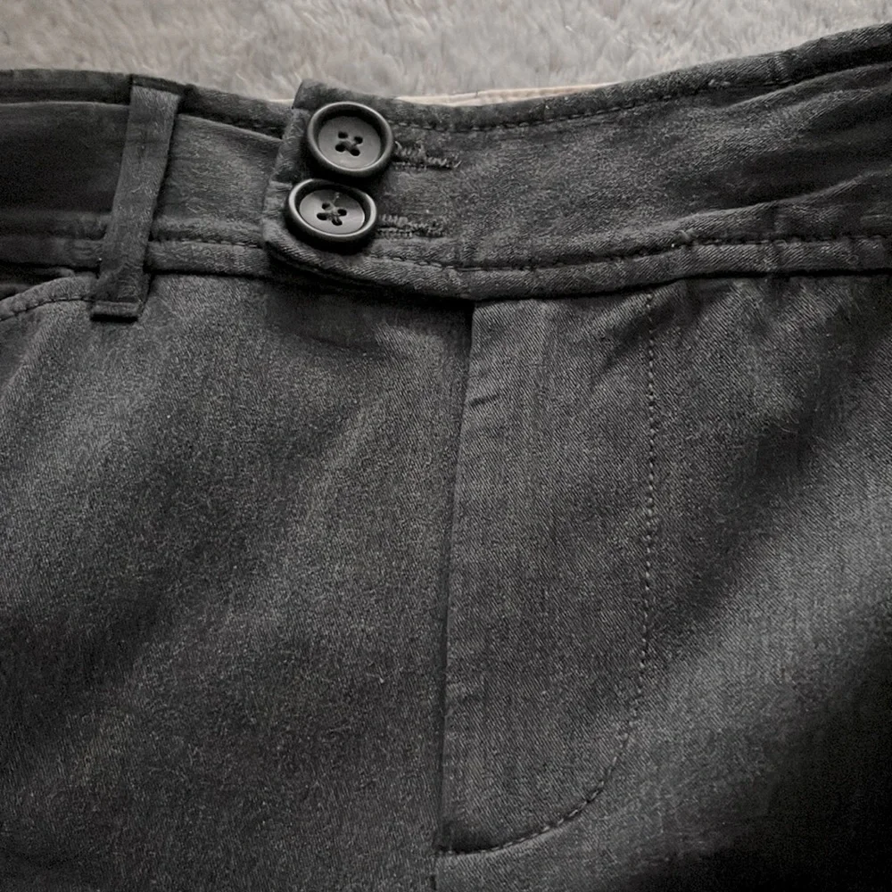 BANANA REPUBLIC near vintage Y2K Martin Fit gray cotton trouser pants size 6_3